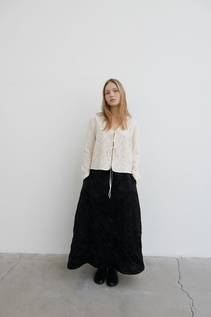 RECYCLED JURUM SKIRT | black