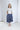 HUREAH FLARE SKIRT | navy