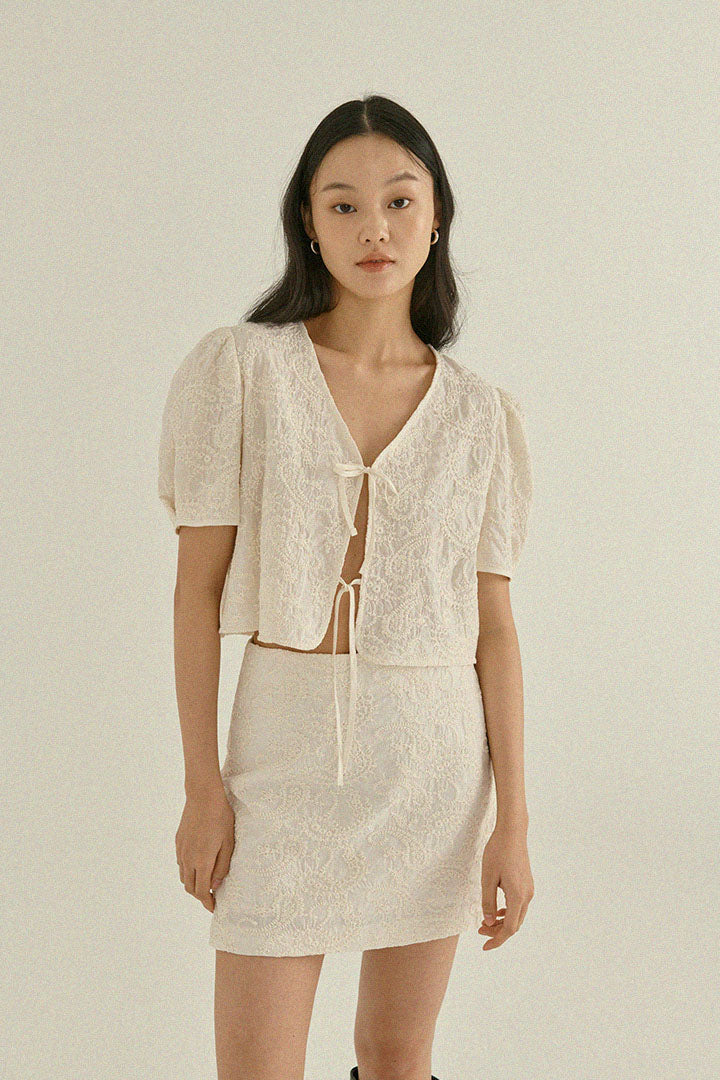 INTERIOR SKIRT | cosmic latte