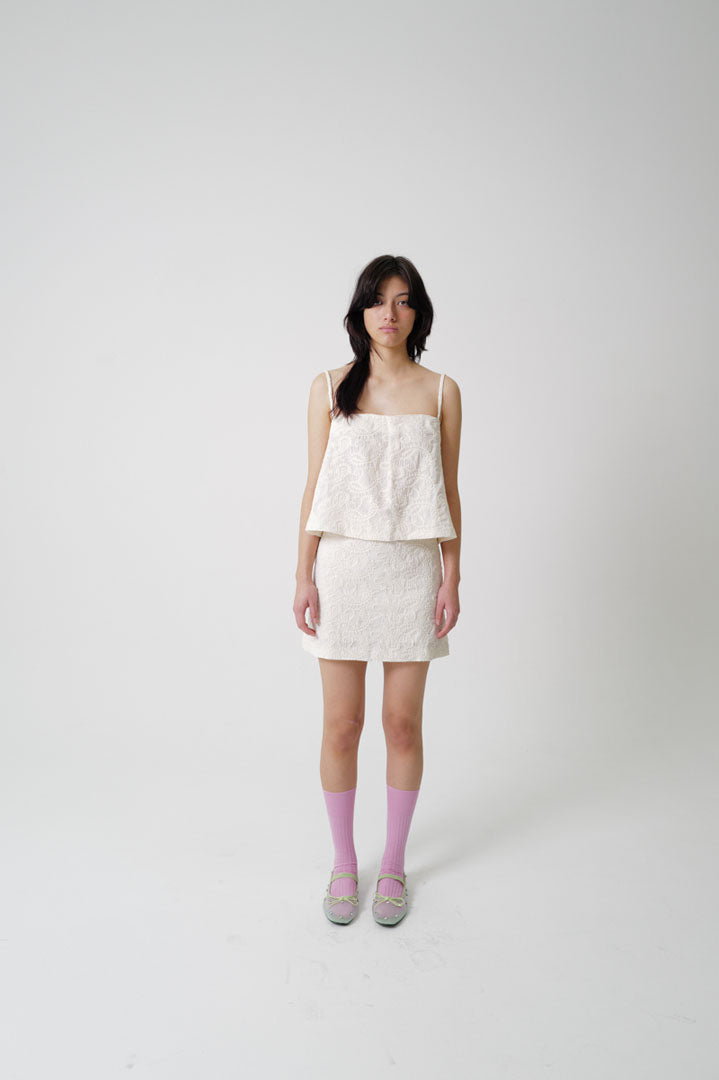 INTERIOR SKIRT | cosmic latte