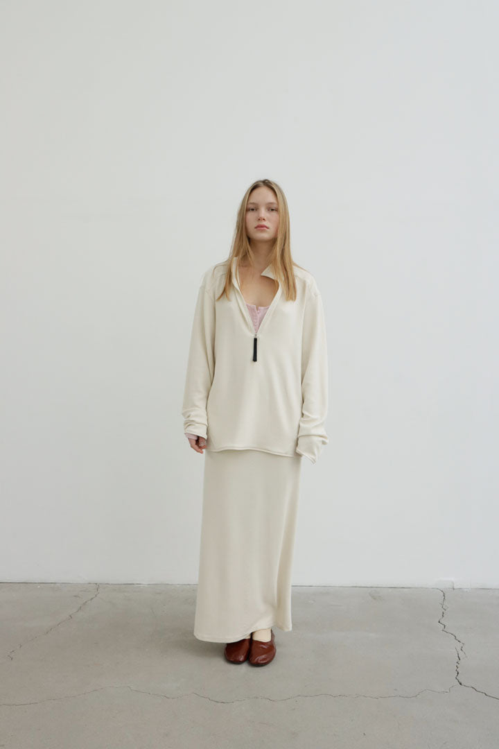 RECYCLED JAKU TEE | ecru