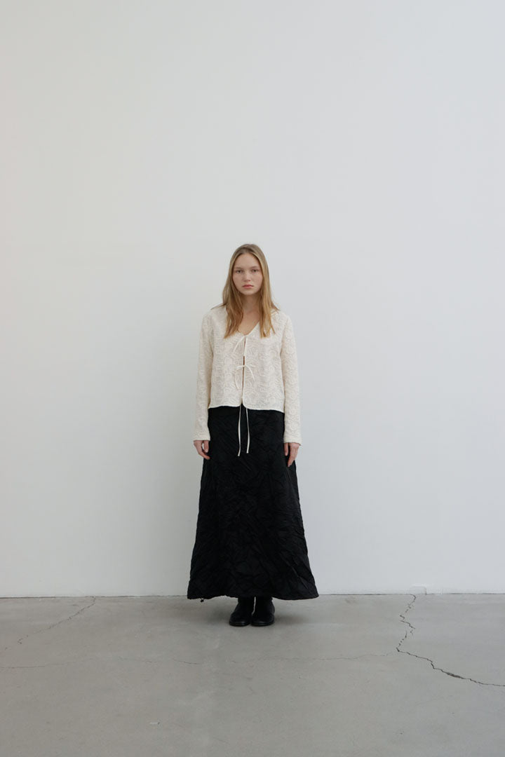 RECYCLED JURUM SKIRT | black