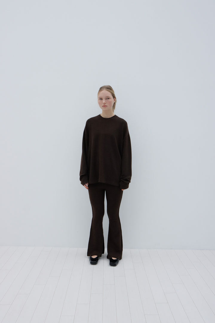 RECYCLED PETAL PANTS | brown