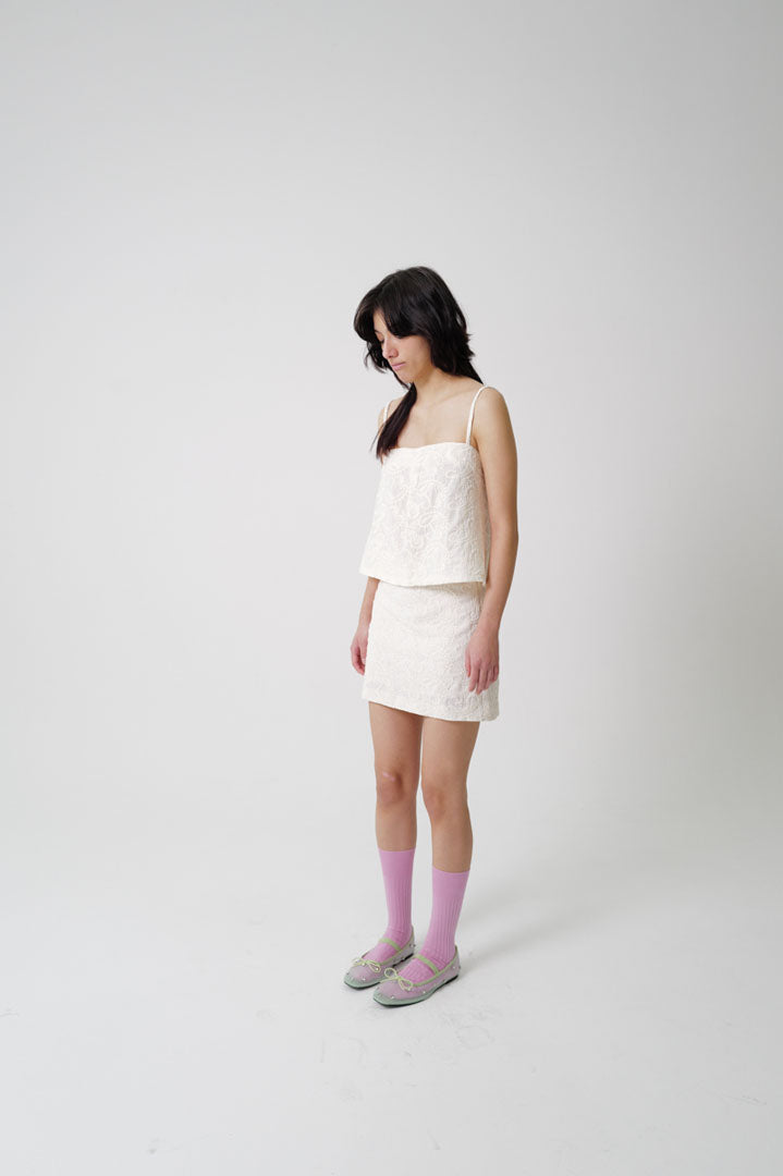 INTERIOR SKIRT | cosmic latte