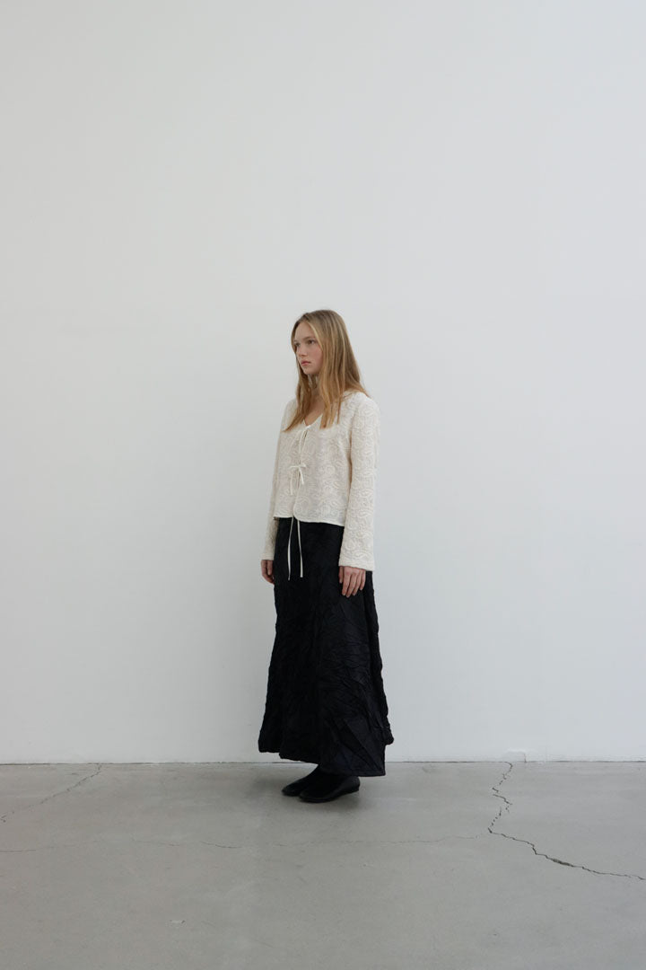 RECYCLED JURUM SKIRT | black