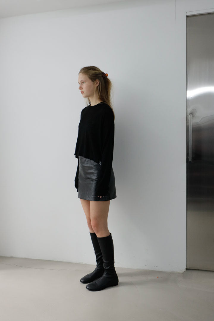 LYOCELL BROOK TEE | black