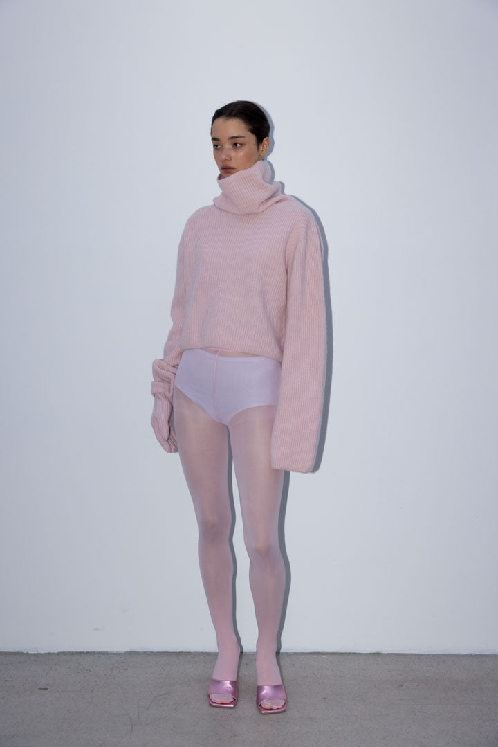 KIM CASHMERE-BLEND SWEATER | cotton candy