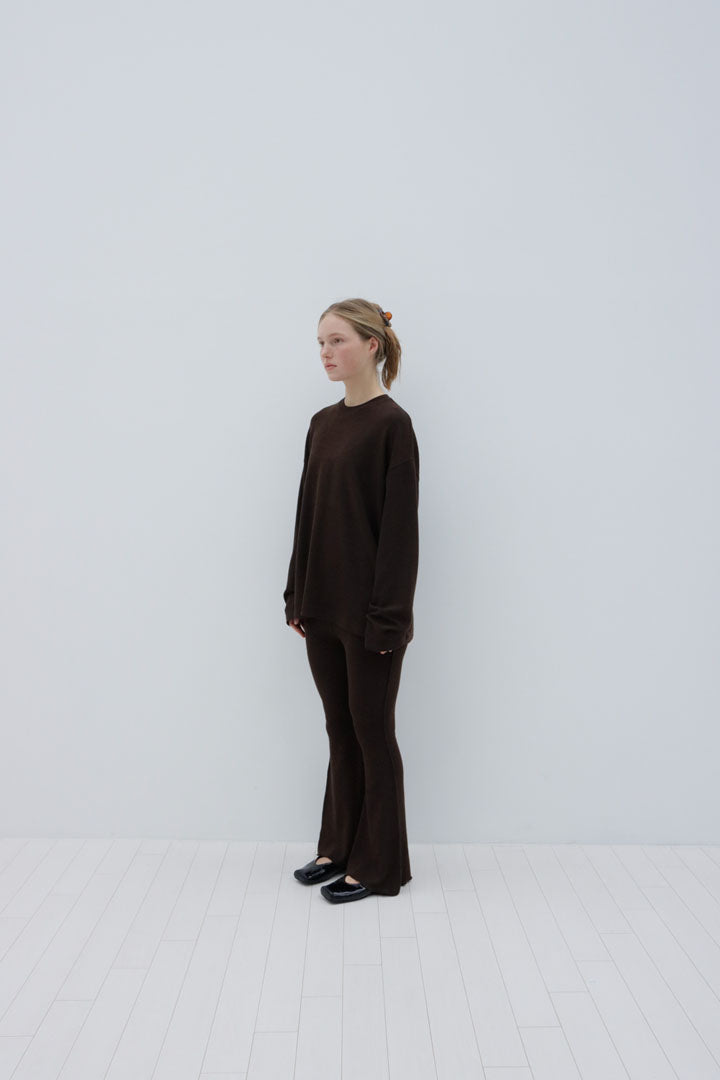 RECYCLED PETAL PANTS | brown