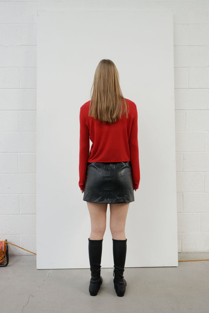 LYOCELL BAE CARDIGAN | red