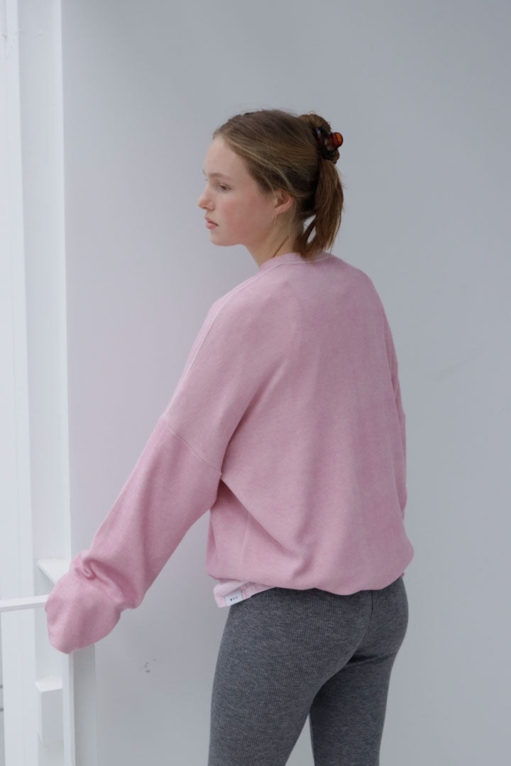 RECYCLED WARM TEE | pink