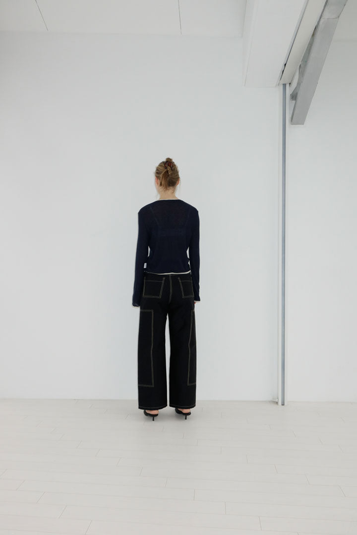 ORGANIC COTTON NEMO PANTS | black