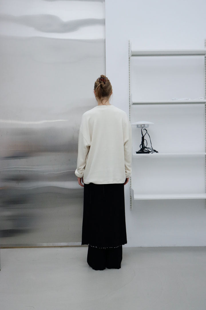 RECYCLED WARM TEE | ecru