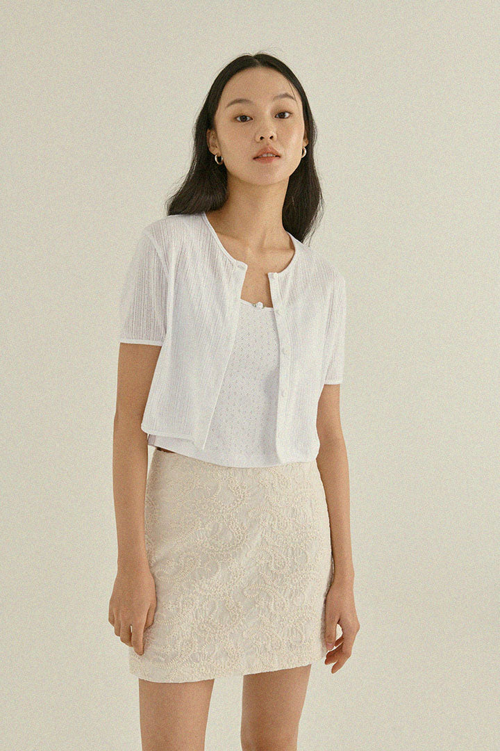 INTERIOR SKIRT | cosmic latte