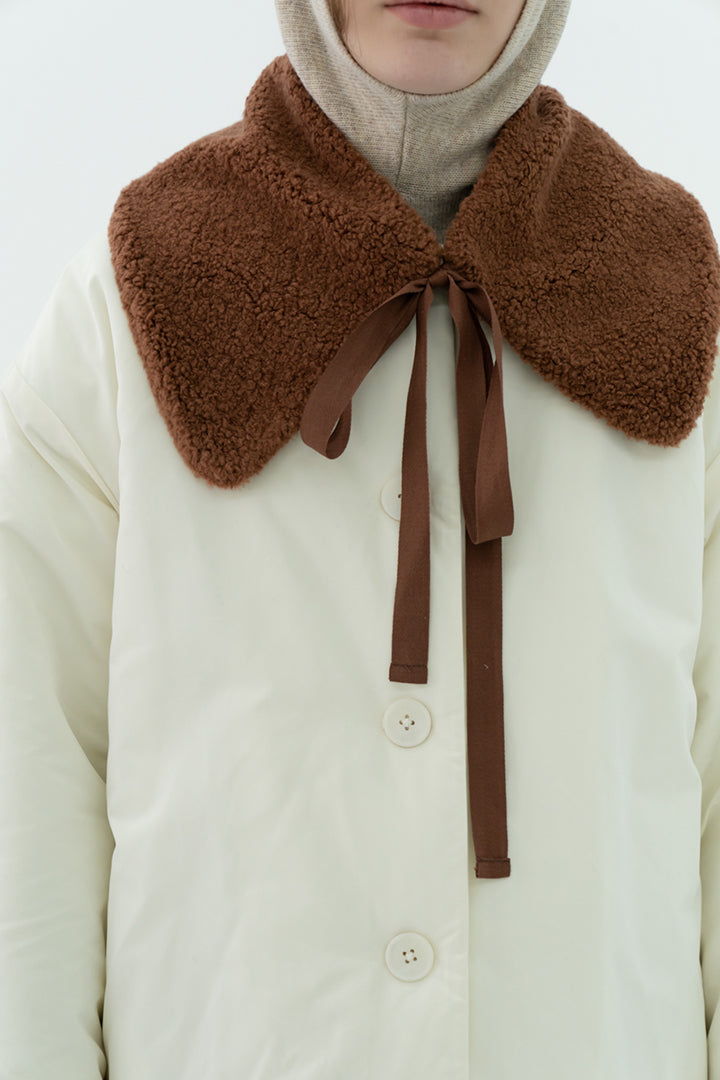 BUBBLE SCARF | brown