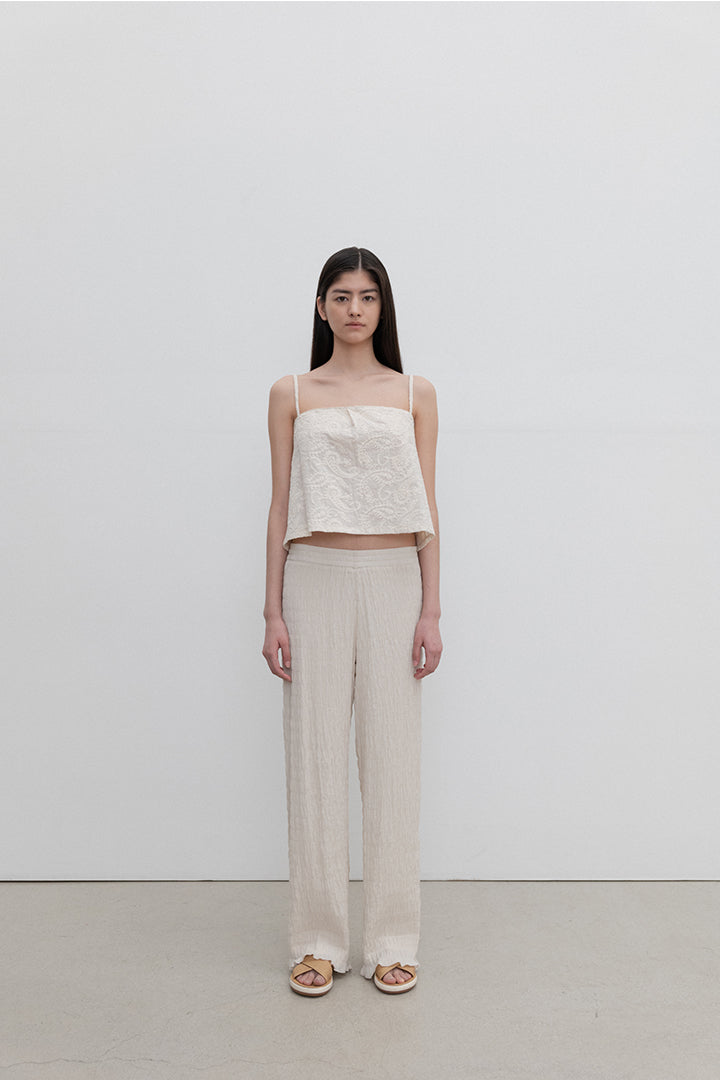 WAVE PANTS | cosmic latte