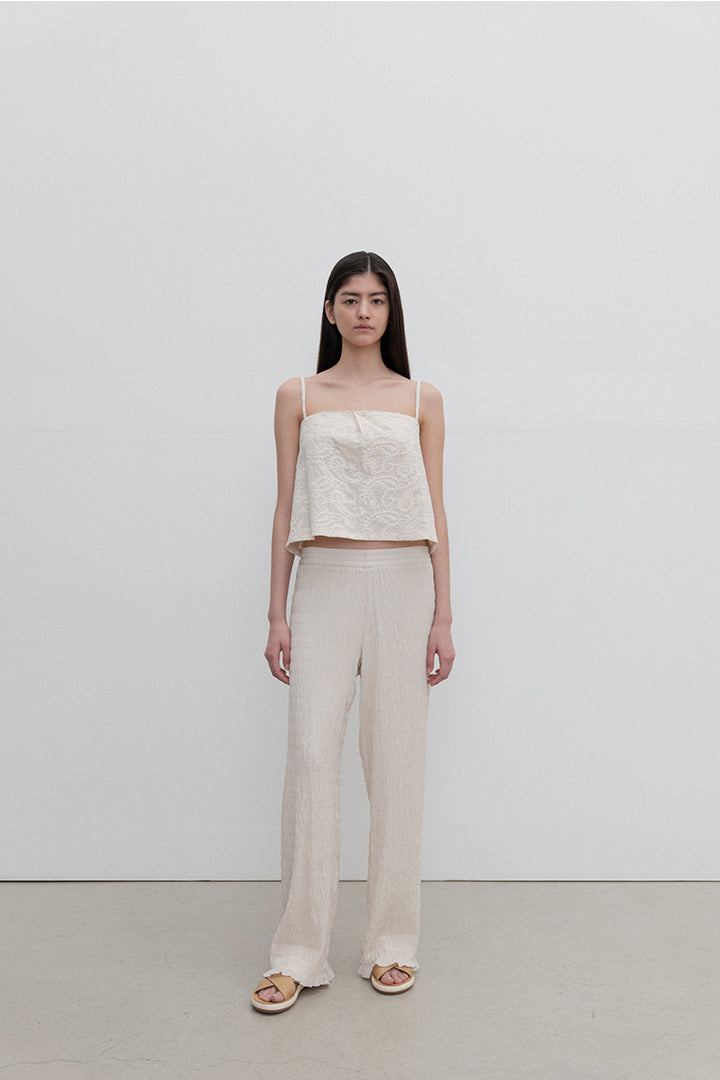 WAVE PANTS | cosmic latte