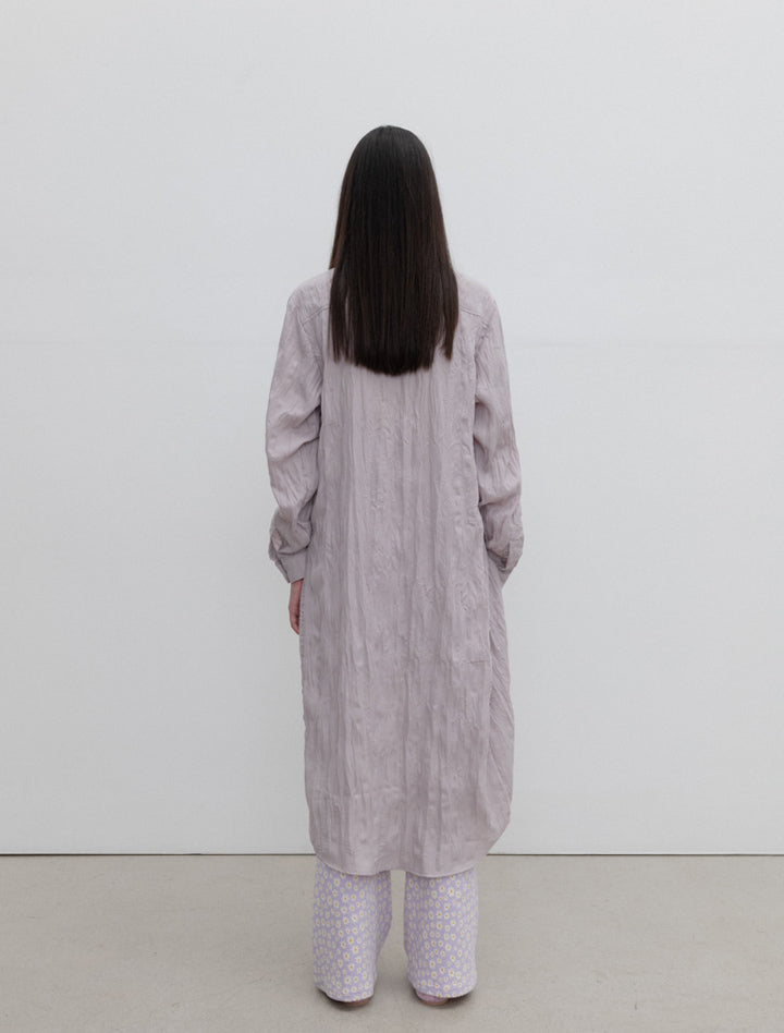 SAANHO SHIRT DRESS | lavender grey